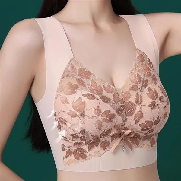 노와이어 심리스 리프레쉬 브라 핑크·블랙 2장