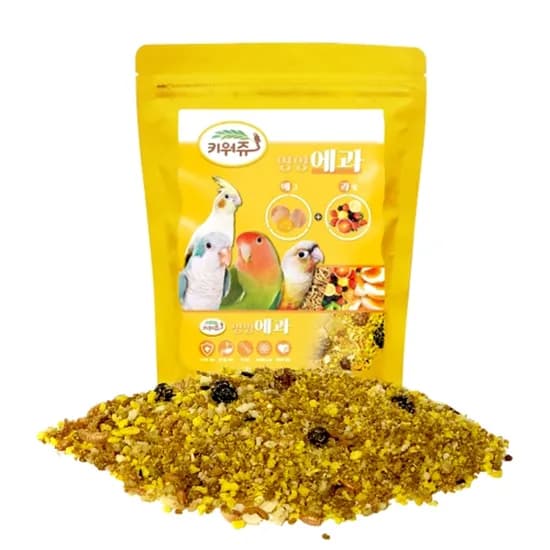 키워쥬 앵무새 영양 에그 과일 사료, 500g, 1개