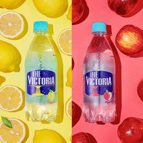 웅진식품 더 빅토리아 탄산음료 레몬 자두, 500ml, 40개