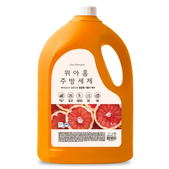 위아홈 자몽향 주방세제 리필 4.2L 1개