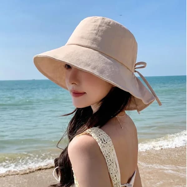 말라움 여성 자외선차단 코튼 챙넓은 버킷햇 인디핑크 FREE 1개