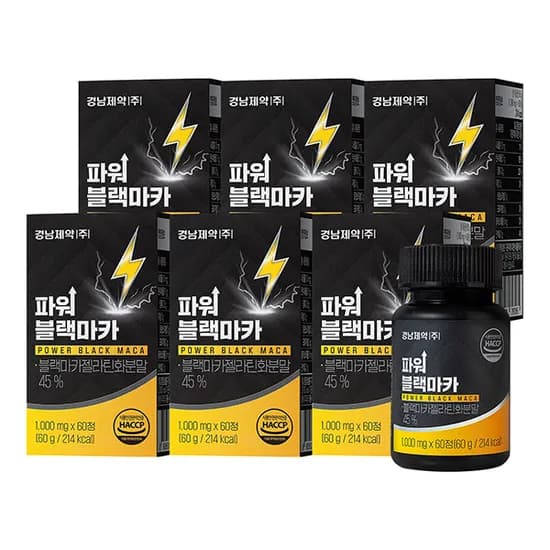 경남제약 파워 블랙마카 60g 6개