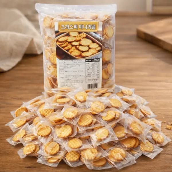 크리스피 미니와플 1kg 1봉 12,950원