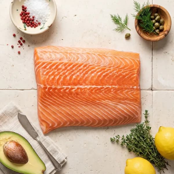뤼코 노르웨이 생연어 랜덤부위 500g 1팩