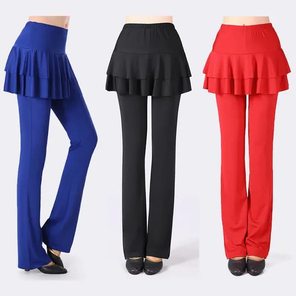 2중 레이어드 라인댄스복 치마 블루 XL 1개 15,900원