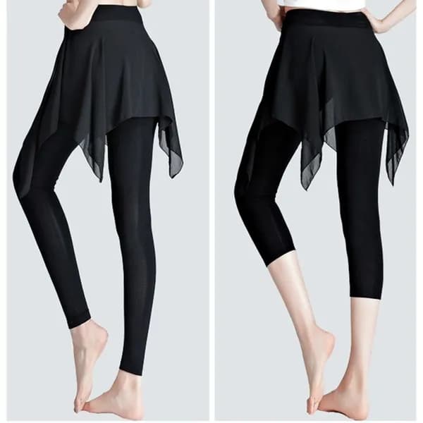 쉬폰 치마 레깅스 댄스복 7부 XL 1장 14,900원