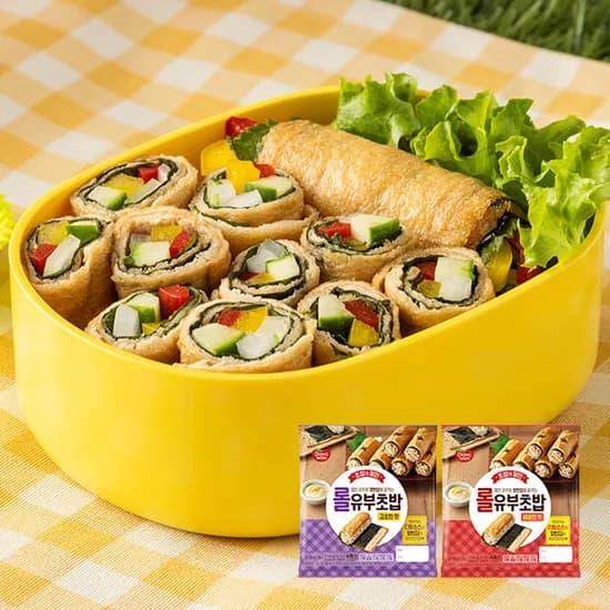 동원 초밥의달인 롤유부초밥 고소한맛 2개 + 새콤한맛 2개 245g, 4개