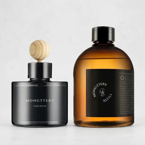 몽때리 차량용 방향제 대용량 리필세트 에이프릴다우니 120ml+300ml 1세트