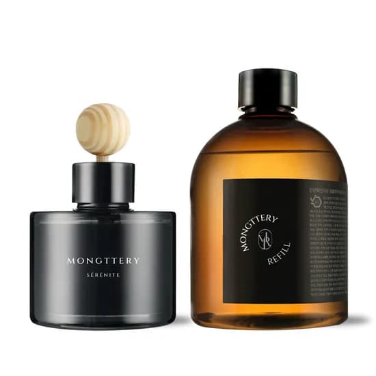 몽때리 차량용 방향제 대용량 리필세트, 피톤치드, 120ml+300ml, 1세트