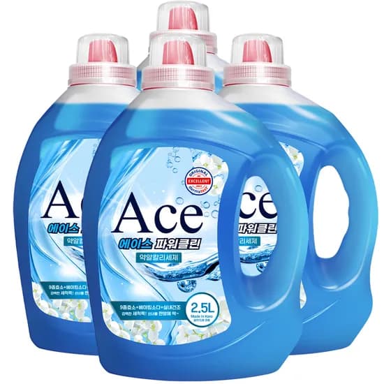에이스 파워클린 약알칼리 세제 2.5L 4개 9,900원