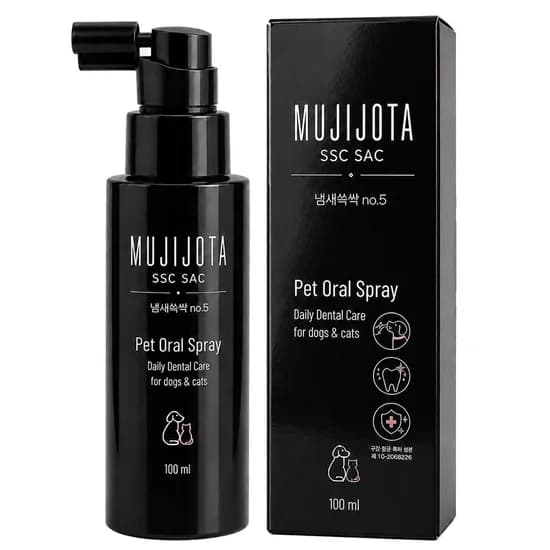 무지조타 냄새쓱싹 No.5 강아지 고양이 치석제거 뿌리는 치약 스프레이 100ml 1개
