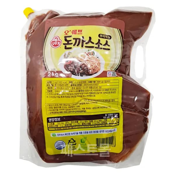 오뚜기 부어먹는 돈까스소스 2kg 1개 6,450원
