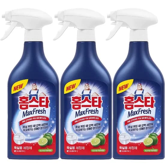 홈스타 맥스프레쉬 욕실용 세정제 900ml 3개