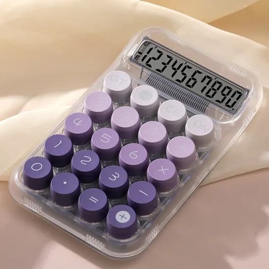 투명 파스텔 계산기, 마카롱옐로우, 1개