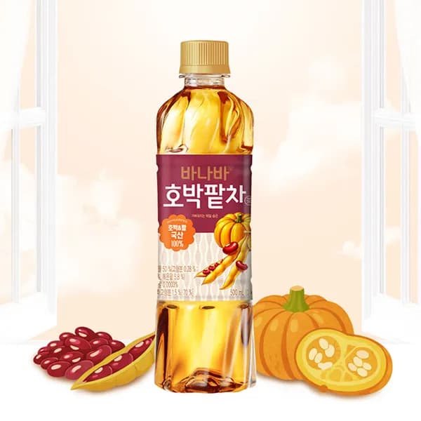 웅진 바나바 호박팥차 500ml 40개 29,800원