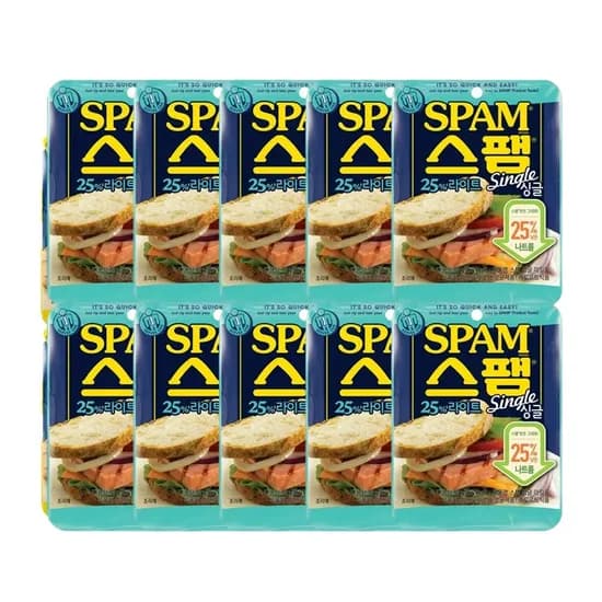 스팸 싱글 25라이트 마일드 80g 10개 15,000원