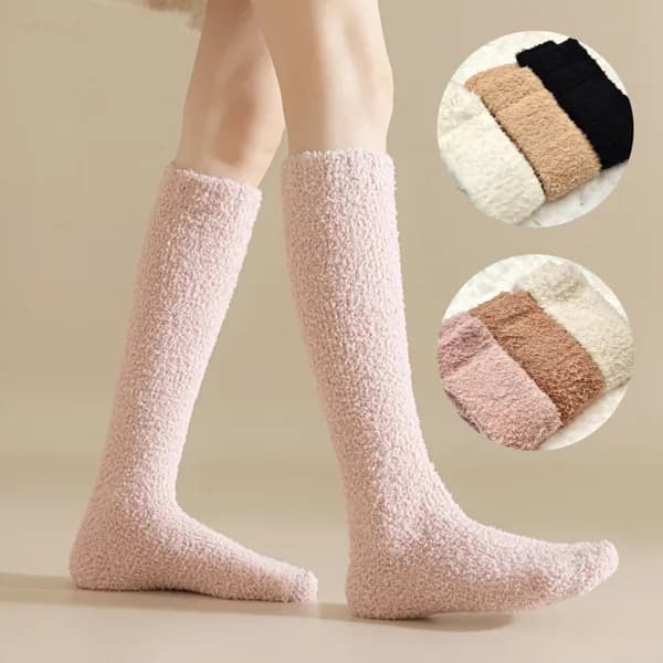 에브리체 니삭스 수면 양말 아이보리·브라운·핑크 3켤레 12,900원