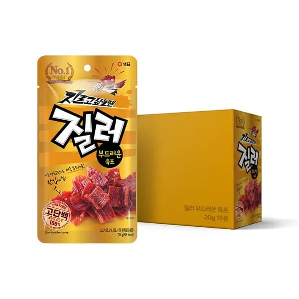 샘표 질러 부드러운 육포 20g 15개