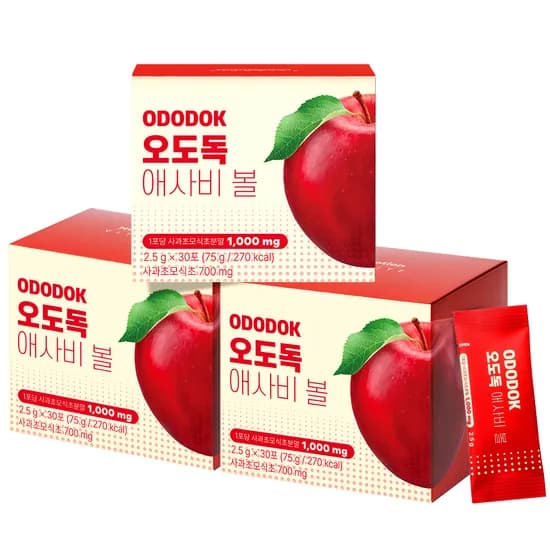 오도독 애사비볼 30포 3개
