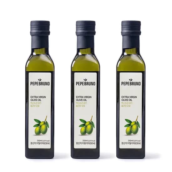 페페브루노 엑스트라버진 올리브오일, 250ml, 3개
