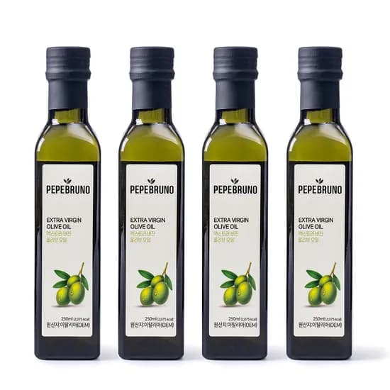 페페브루노 엑스트라버진 올리브오일, 250ml, 4개