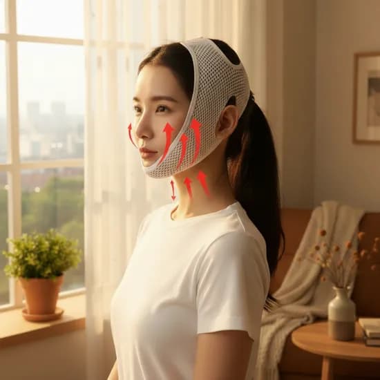 세이헬로 메쉬 V라인 리프팅 밴드, 딥화이트, 1개