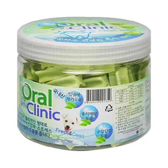 오랄클리닉 반려동물 덴탈껌, 청사과, 300g, 1개