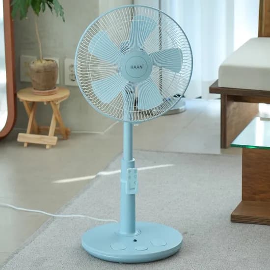 한경희 초미세풍 발터치 리모컨 선풍기 HAAN-HDC230 스카이블루 1개