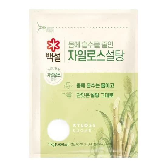 백설 하얀 자일로스 설탕 1kg 3개
