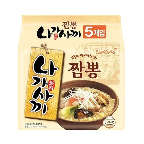 삼양 나가사끼 짬뽕 115g 5개입 2개 12,900원