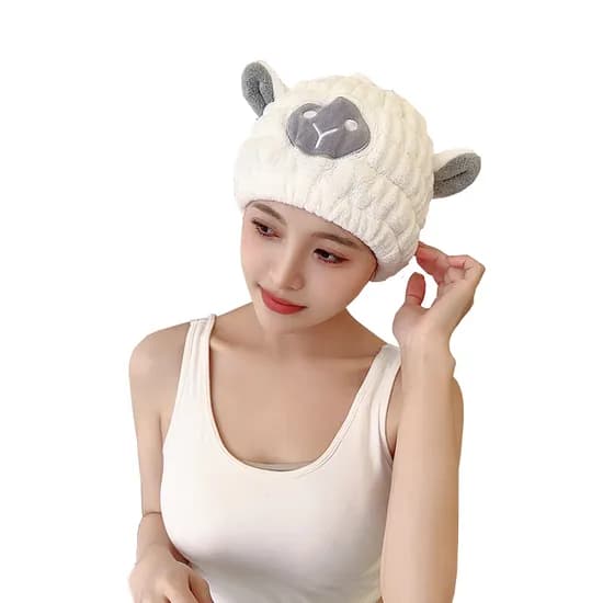양머리수건 드라이타올 극세사 머릿수건 화이트 1개