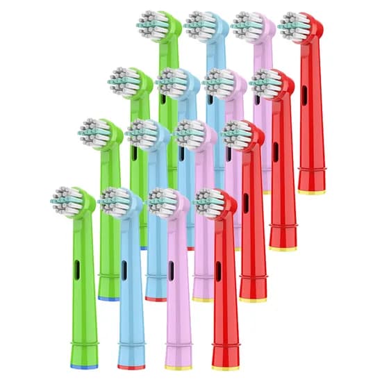 브라운 어린이 전동칫솔모 호환모 EB-10, 어린이 칼라 4팩, 16개
