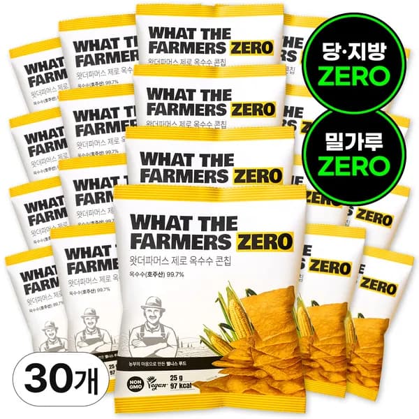 왓더파머스 제로 옥수수 콘칩 25g 30개 32,790원