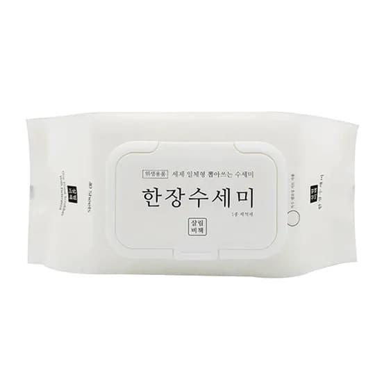 살림비책 뽑아쓰는 세제일체형 한장수세미 화이트 40매입 1개