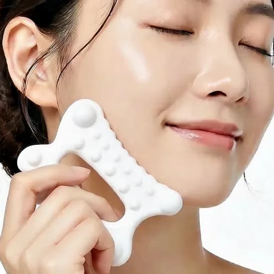 바디 페이스 마사지기, 화이트, 1개