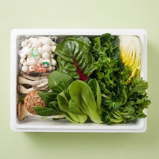 야채왕 샤브샤브 모듬야채 버섯세트 1kg 1개