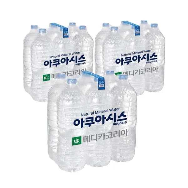 아쿠아시스 생수 무라벨 2L 18개 8,870원