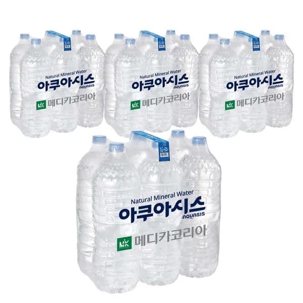아쿠아시스 생수 무라벨 2L 24개 11,960원
