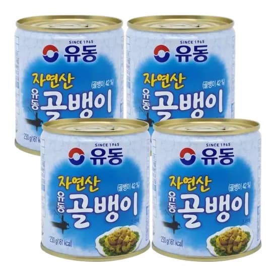 유동 자연산골뱅이 230g 4캔