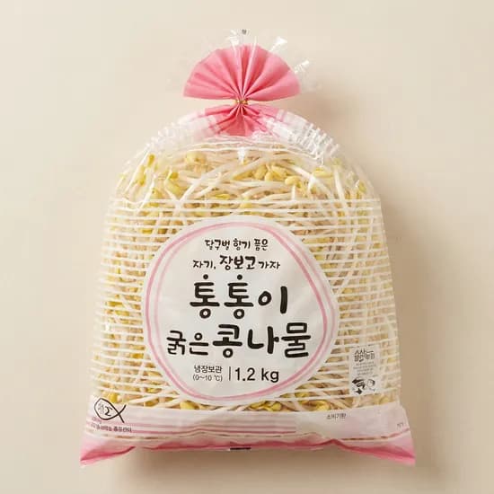 남산농원 원하프통통이굵은콩나물 1.2kg 1개