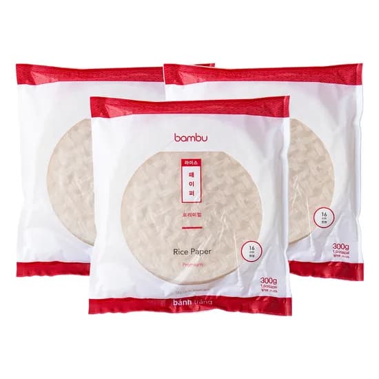 밤부 라이스 페이퍼 원형 16cm 300g 1개