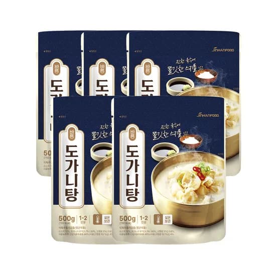 진한식품 바른 도가니탕, 500g, 5개