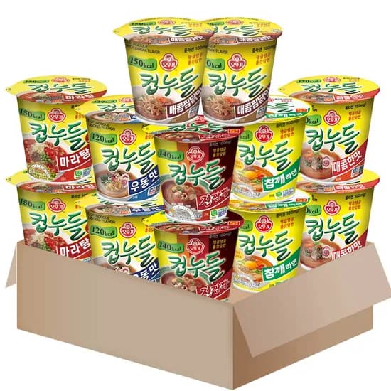 오뚜기 컵누들 라면 매콤 2개 외 5종 1세트