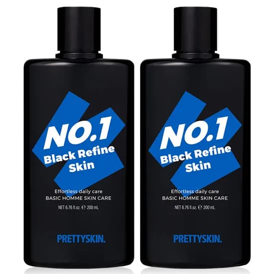 프리티스킨 넘버원 블랙 남성스킨, 200ml, 2개