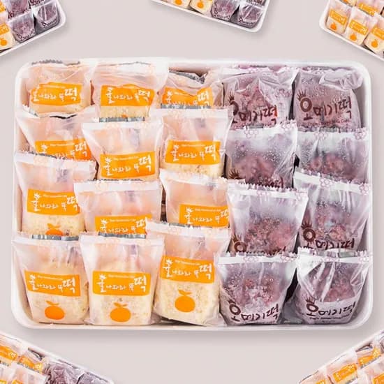 제주 블루탐 오메기떡 혼합 2종 개별포장 60g 40개