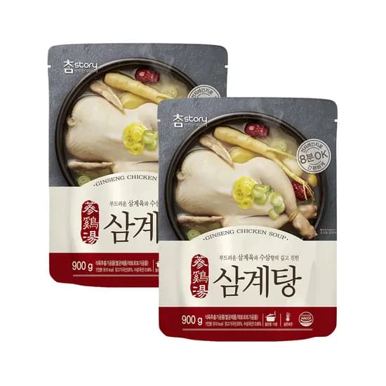 진한식품 참스토리 삼계탕, 900g, 2개