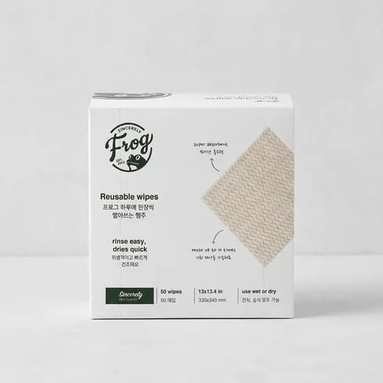프로그 하루에 한장씩 빨아쓰는 주방 위생 행주, 50매입, 2개