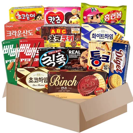 인기과자 13개 세트, 1박스