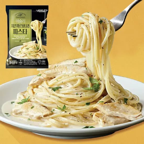 애슐리 치킨 까르보나라 파스타 360g 4팩