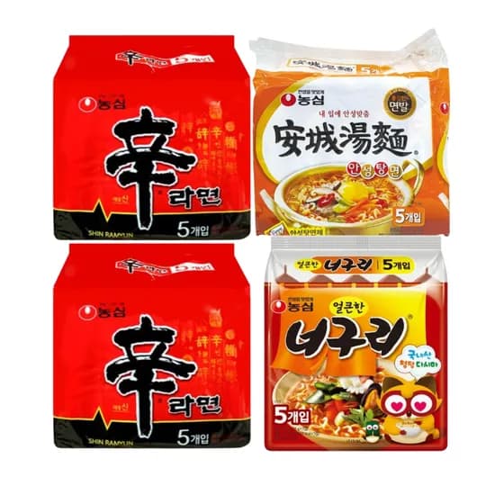 농심, 신라면 10봉 + 안성탕면 5봉 + 너구리 5봉, 20봉